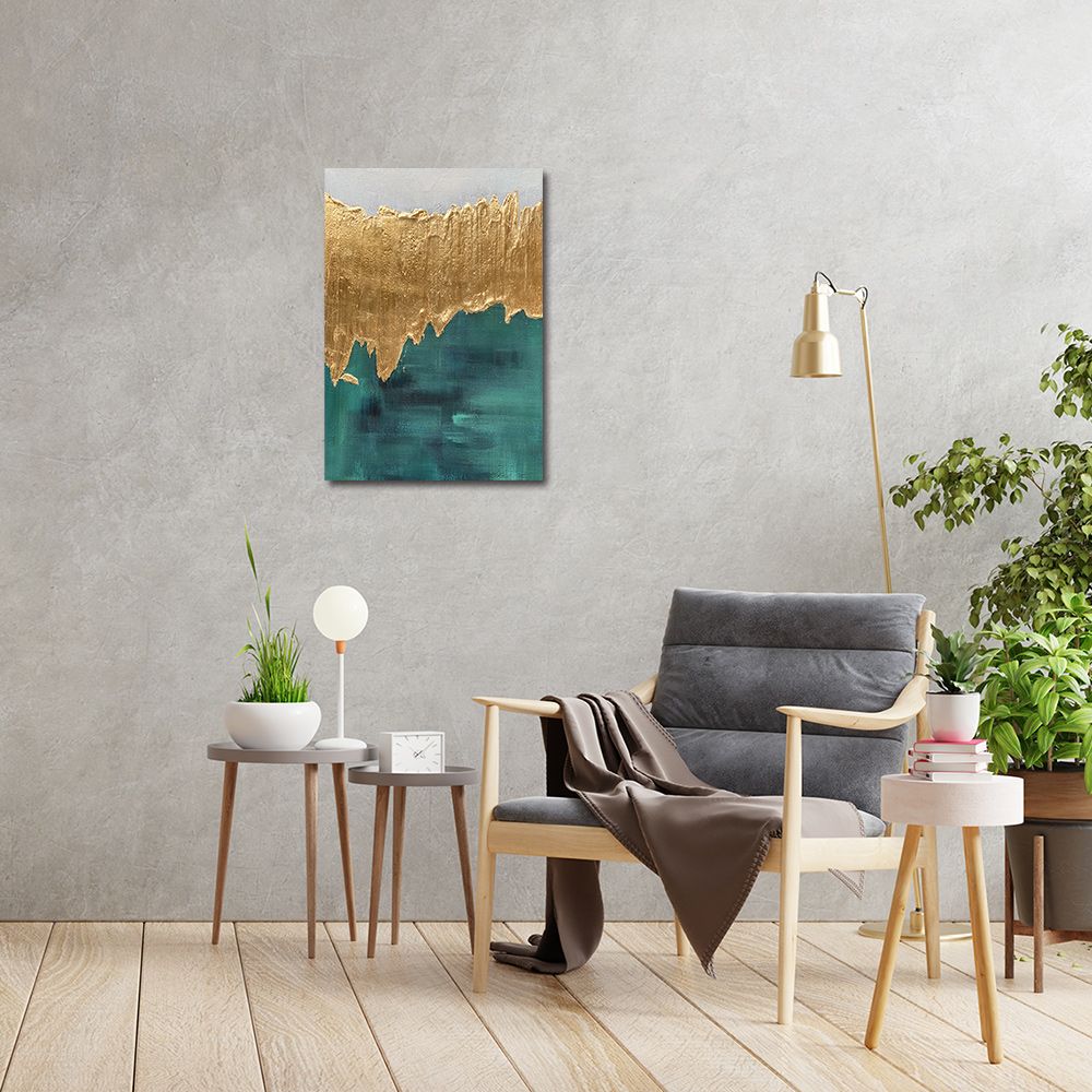 御畫房 當代國家級展覽畫家 抽象系列手繪油畫70×100cm(DB-138)