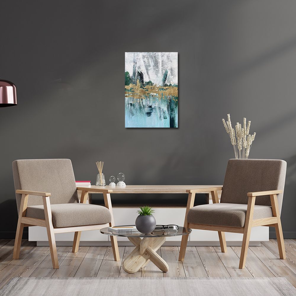 御畫房 當代國家級展覽畫家 抽象系列手繪油畫70×100cm(DB-139)