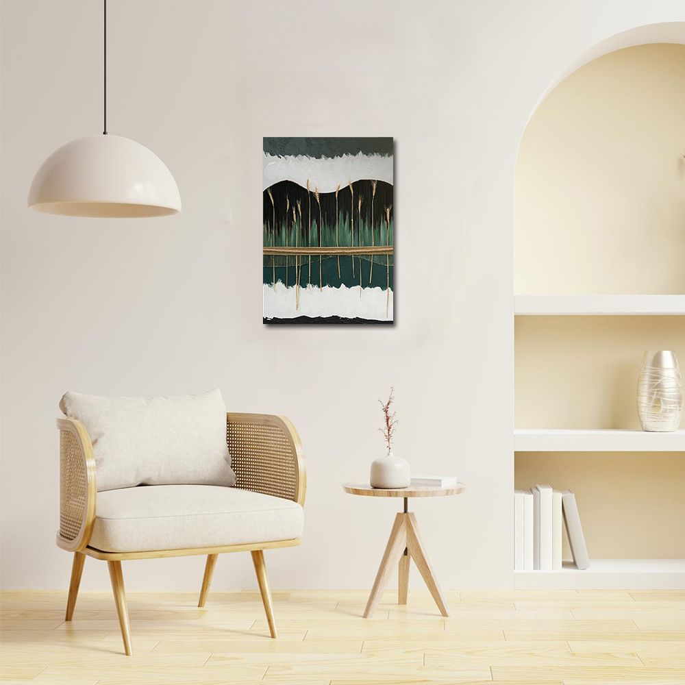 御畫房 當代國家級展覽畫家 抽象系列手繪油畫70×100cm(DB-140)
