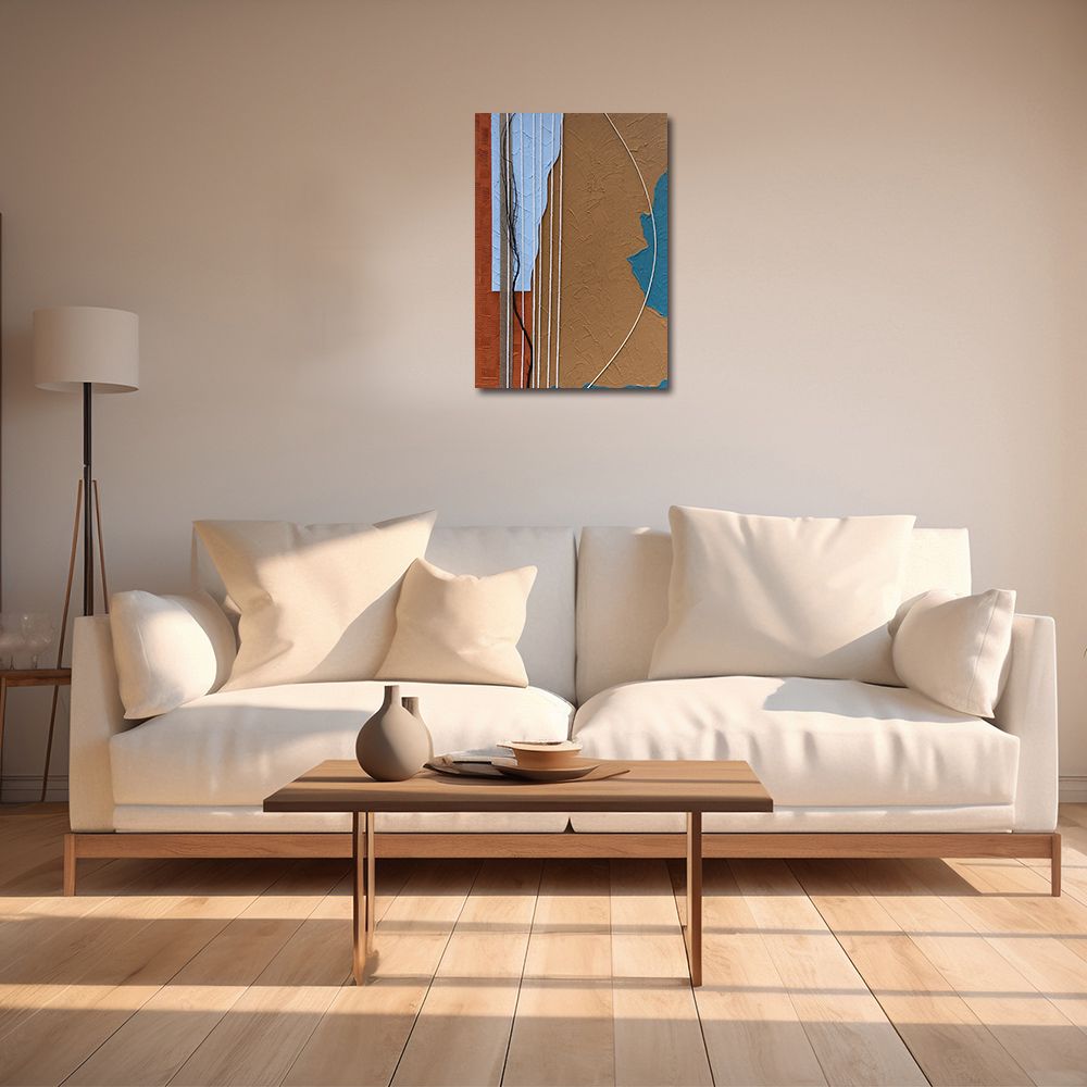 御畫房 當代國家級展覽畫家 抽象系列手繪油畫70×100cm(DB-141)