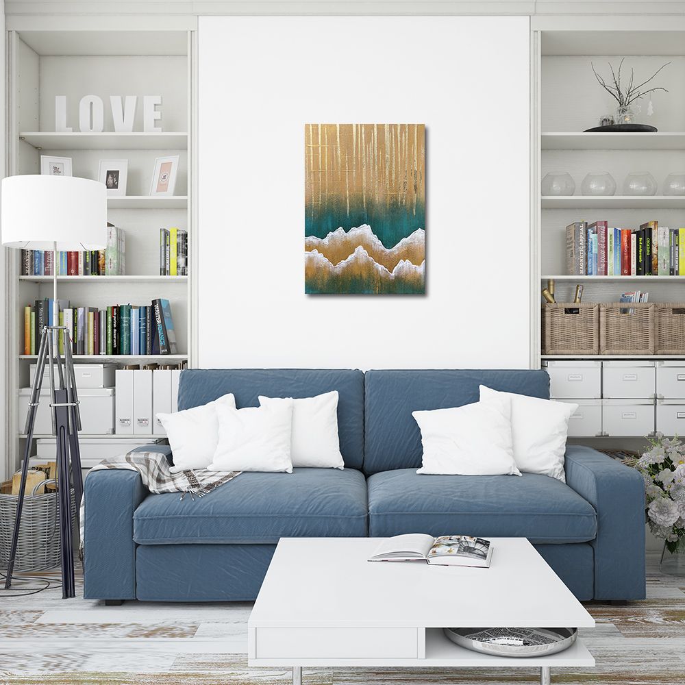 御畫房 當代國家級展覽畫家 抽象系列手繪油畫70×100cm(DB-154)
