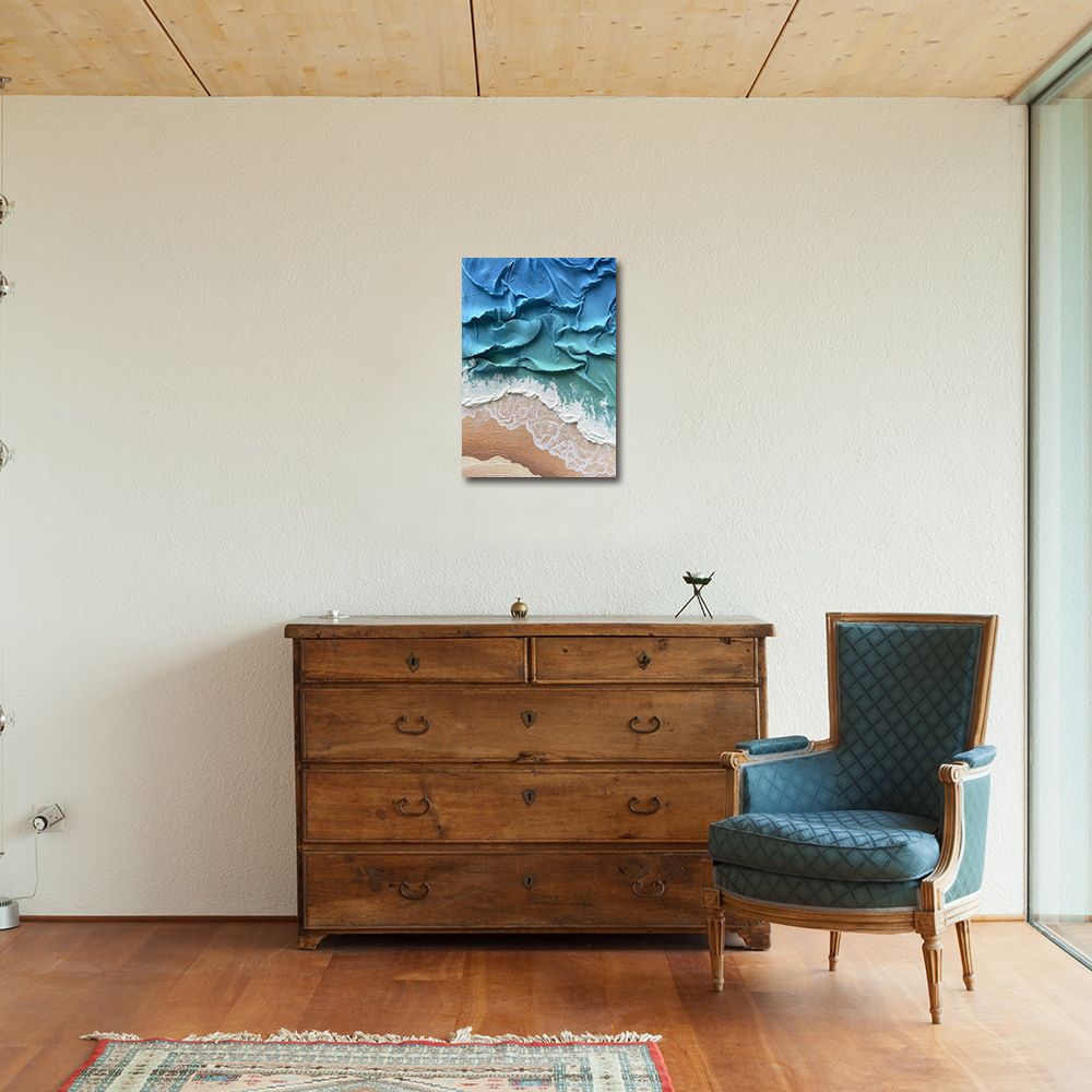 御畫房 當代國家級展覽畫家 抽象系列手繪油畫70×100cm(DB-163)
