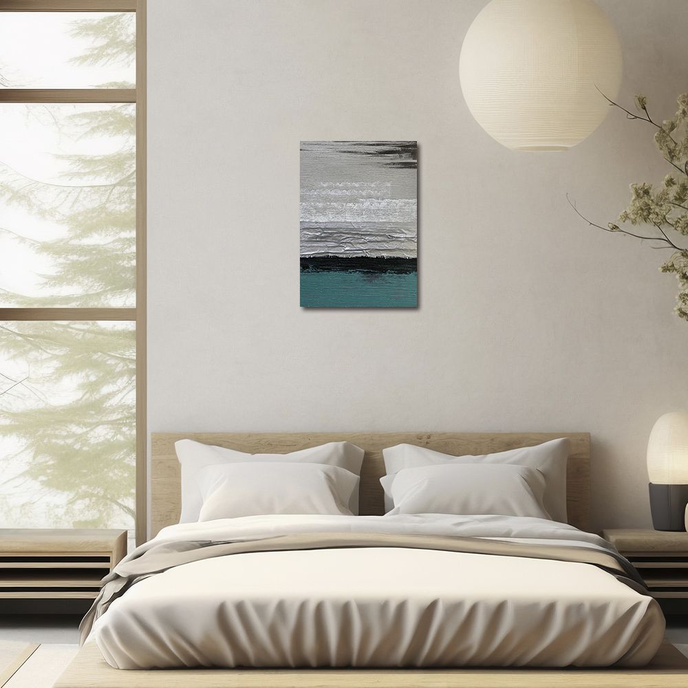 御畫房 當代國家級展覽畫家 抽象系列手繪油畫70×100cm(DB-176)