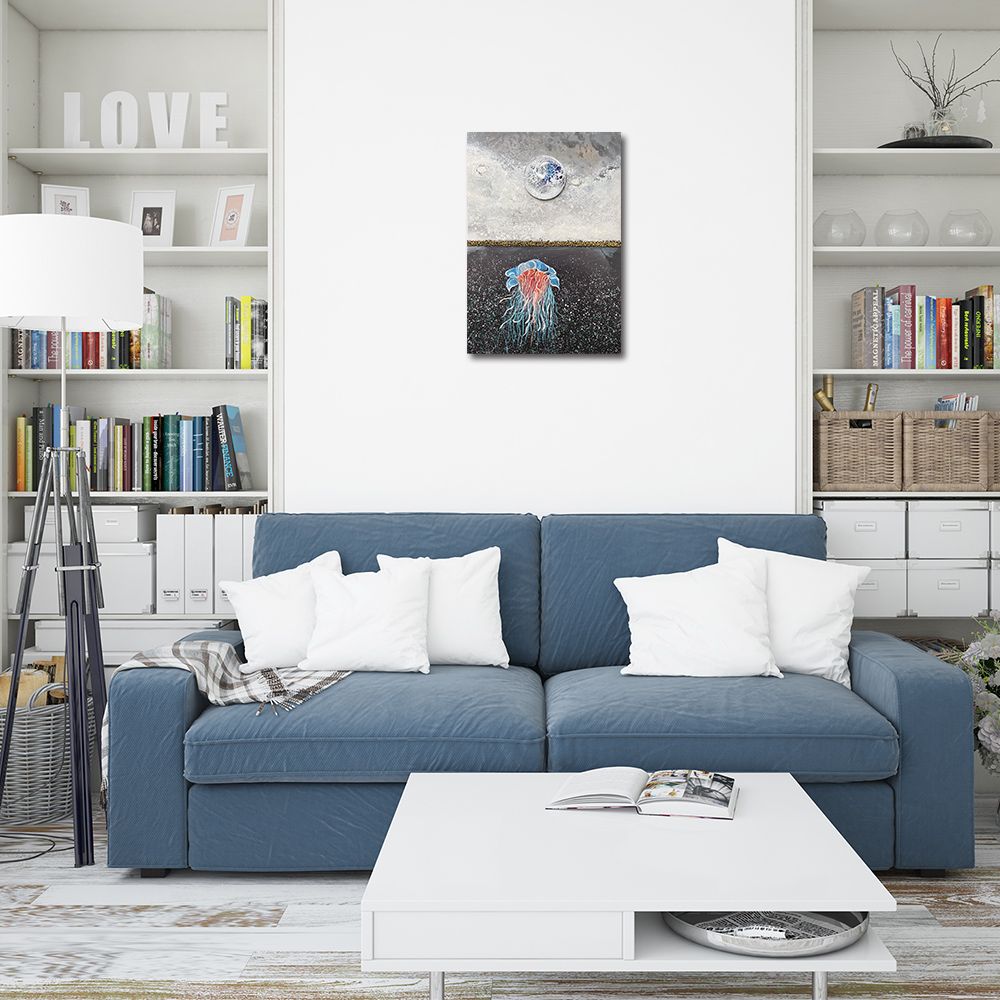 御畫房 當代國家級展覽畫家 抽象系列手繪油畫70×100cm(DB-194)