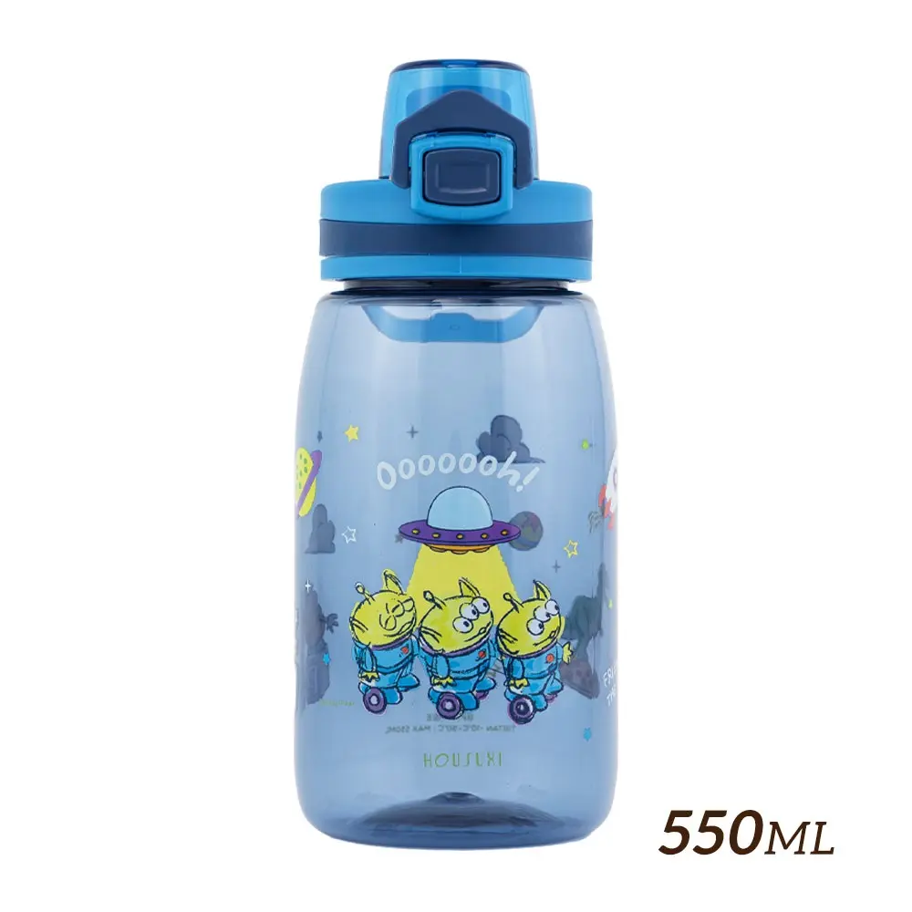HOUSUXI迪士尼三眼怪Tritan彈蓋水瓶/ 550ml