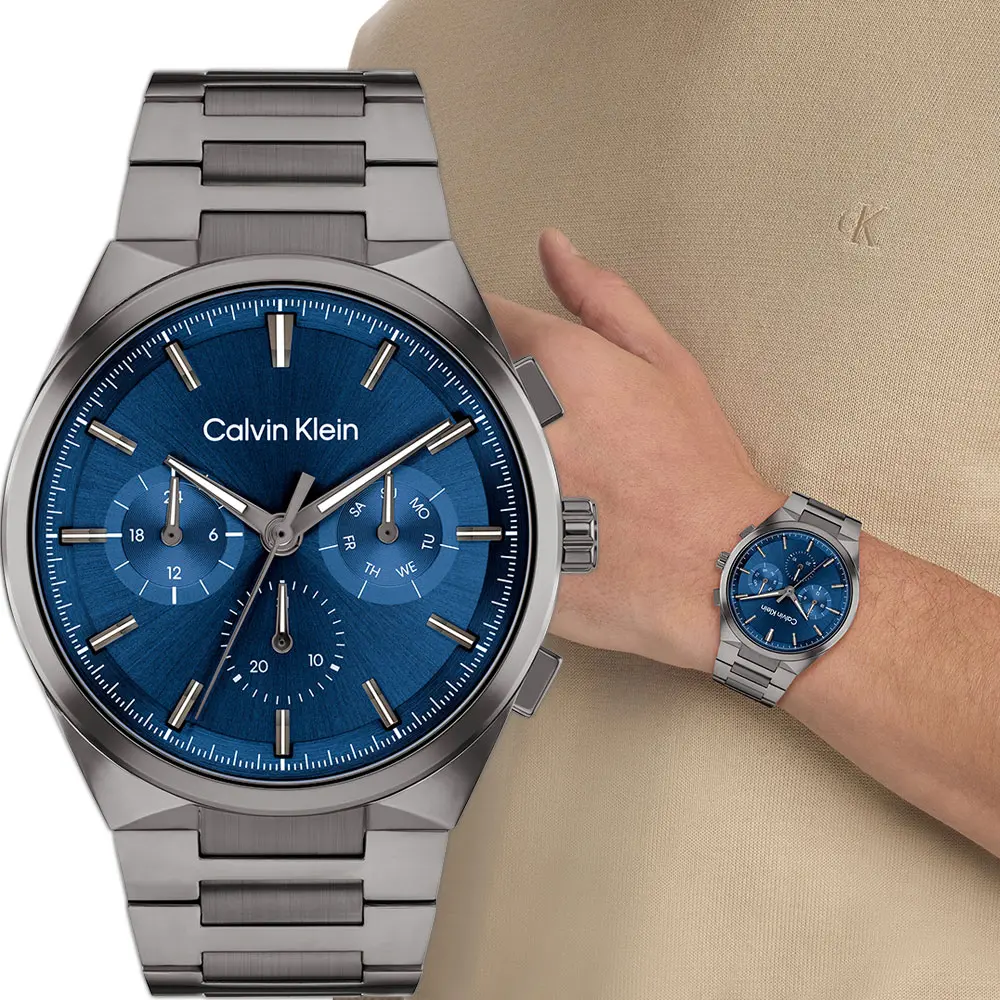 Calvin Klein 凱文克萊 CK Distinguish 日曆手錶-44mm/ 25200443