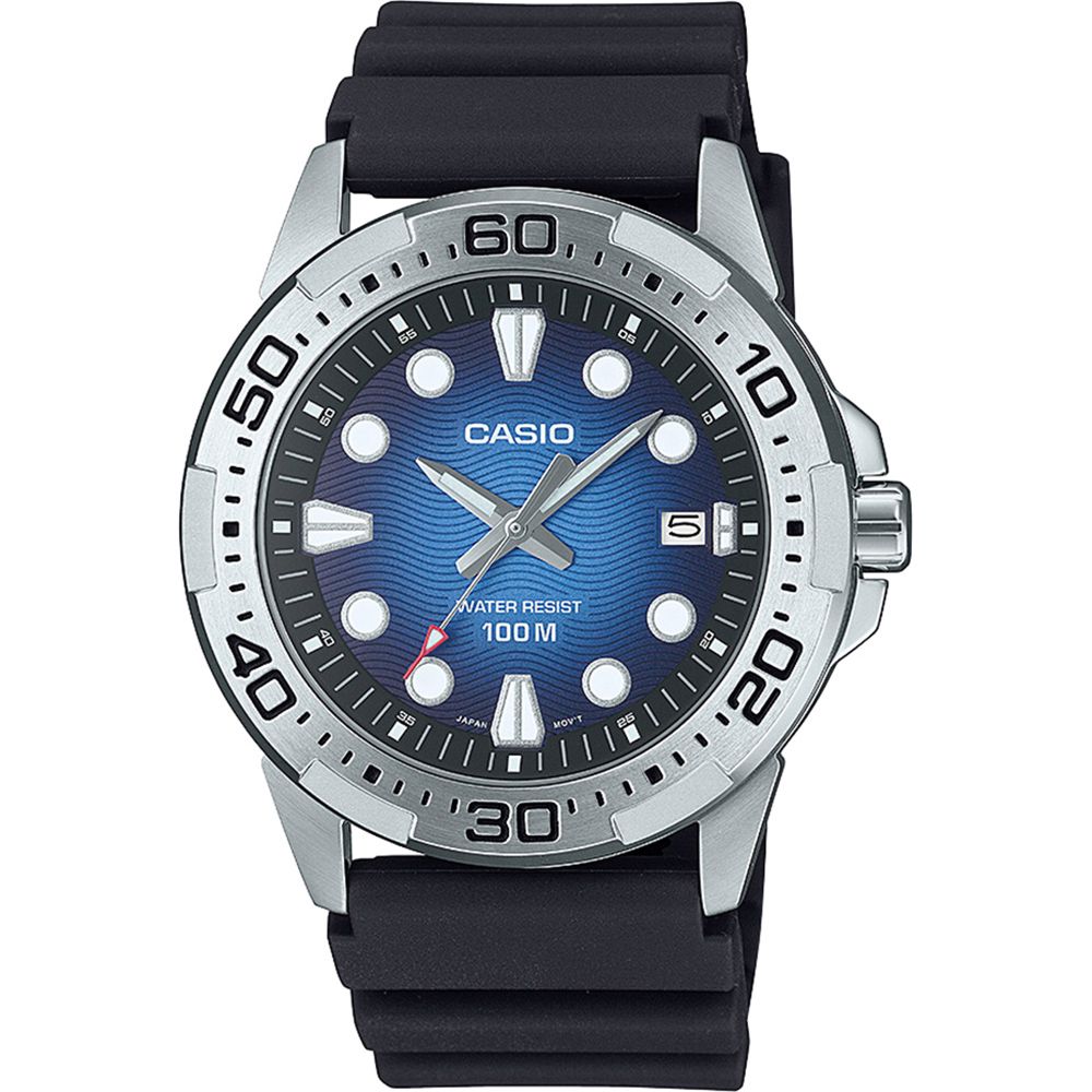 CASIO 卡西歐 銀龍魚系列 海上運動風大三針石英手錶 學生錶-藍色面/ MTD-140-2AV