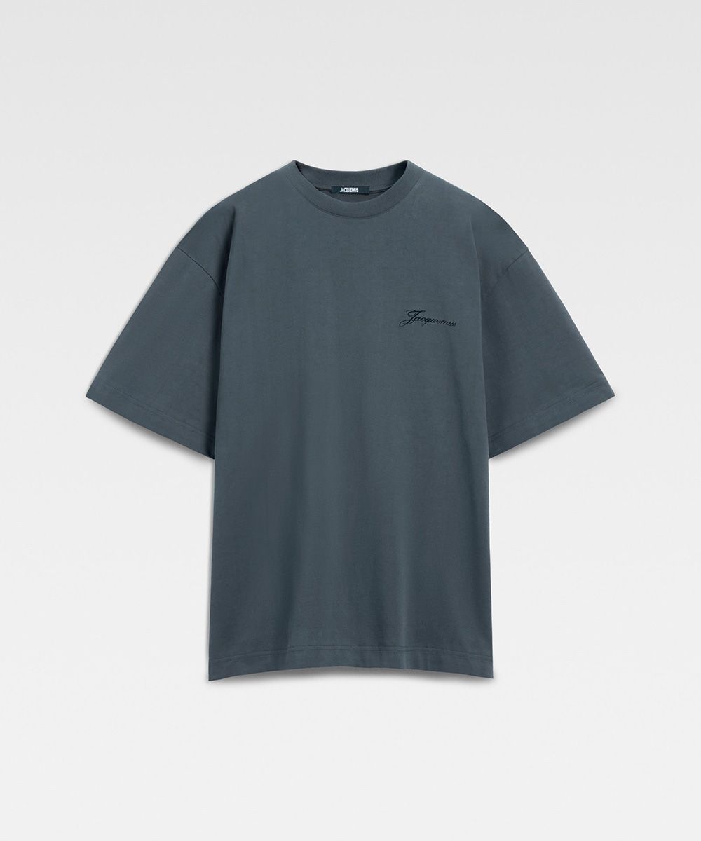 JACQUEMUS 深灰色短袖TEE_男/中性/ XS