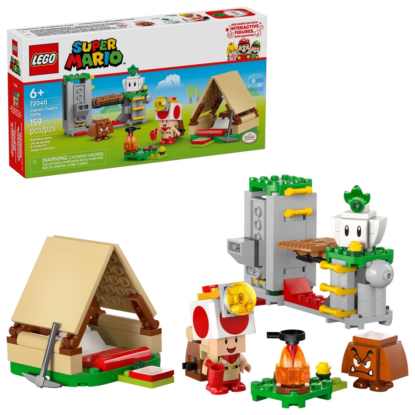 LEGO樂高積木/ 超級瑪利歐/ 72040/ 奇諾比奧隊長的營地