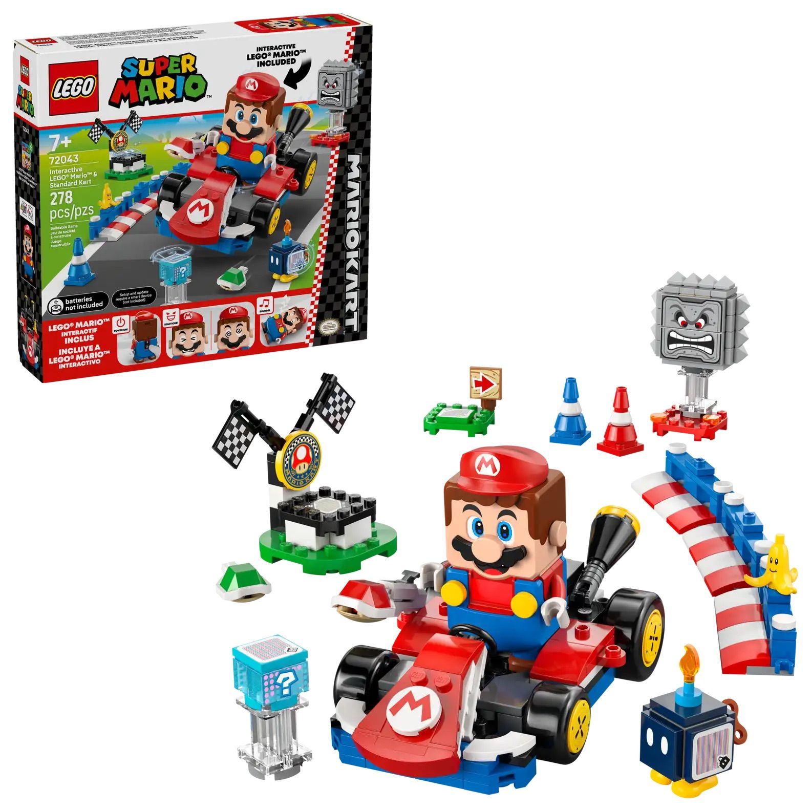 LEGO樂高積木/ SUPER MARIO系列/ 72043/ 樂高®瑪利歐與標準車