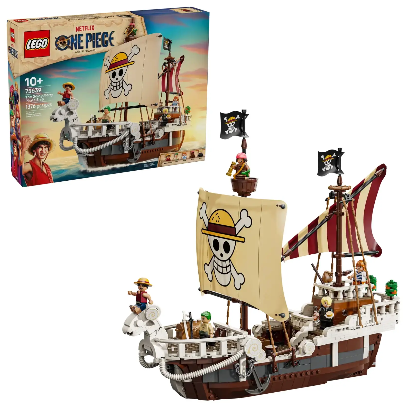 向偉大航道出發➤LEGO樂高積木/ ONE PIECE系列/ 75639/ 前進梅利號海賊船