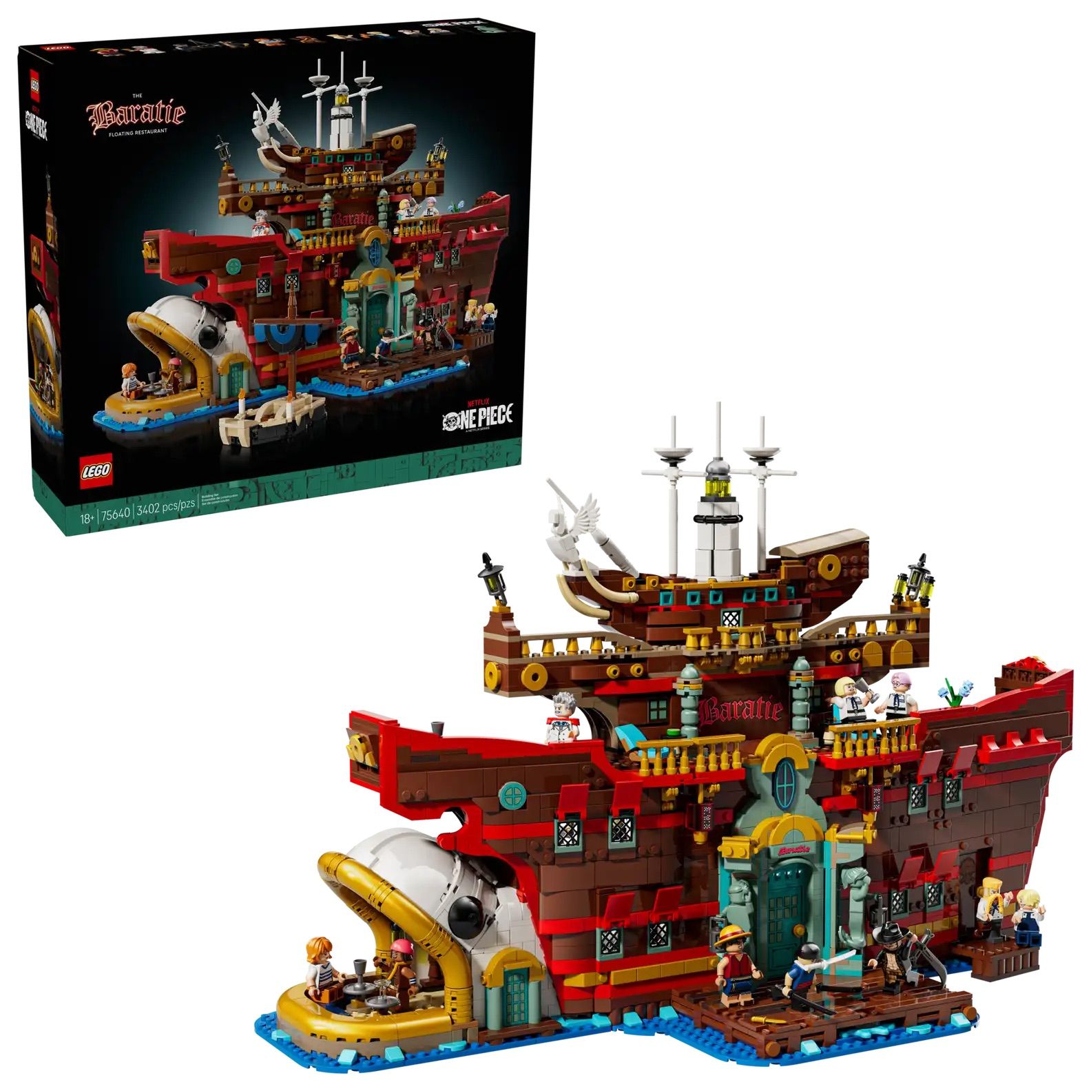 出發偉大航道吧➤LEGO樂高積木/ ONE PIECE系列/ 75640/ 芭拉蒂海上餐廳