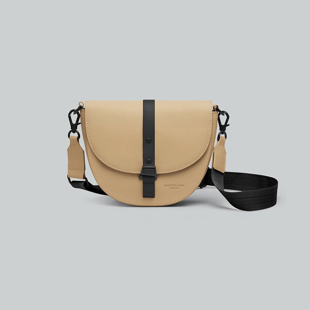Gaston Luga Splash Moon Crossbody斜肩側背包/ 拿鐵色