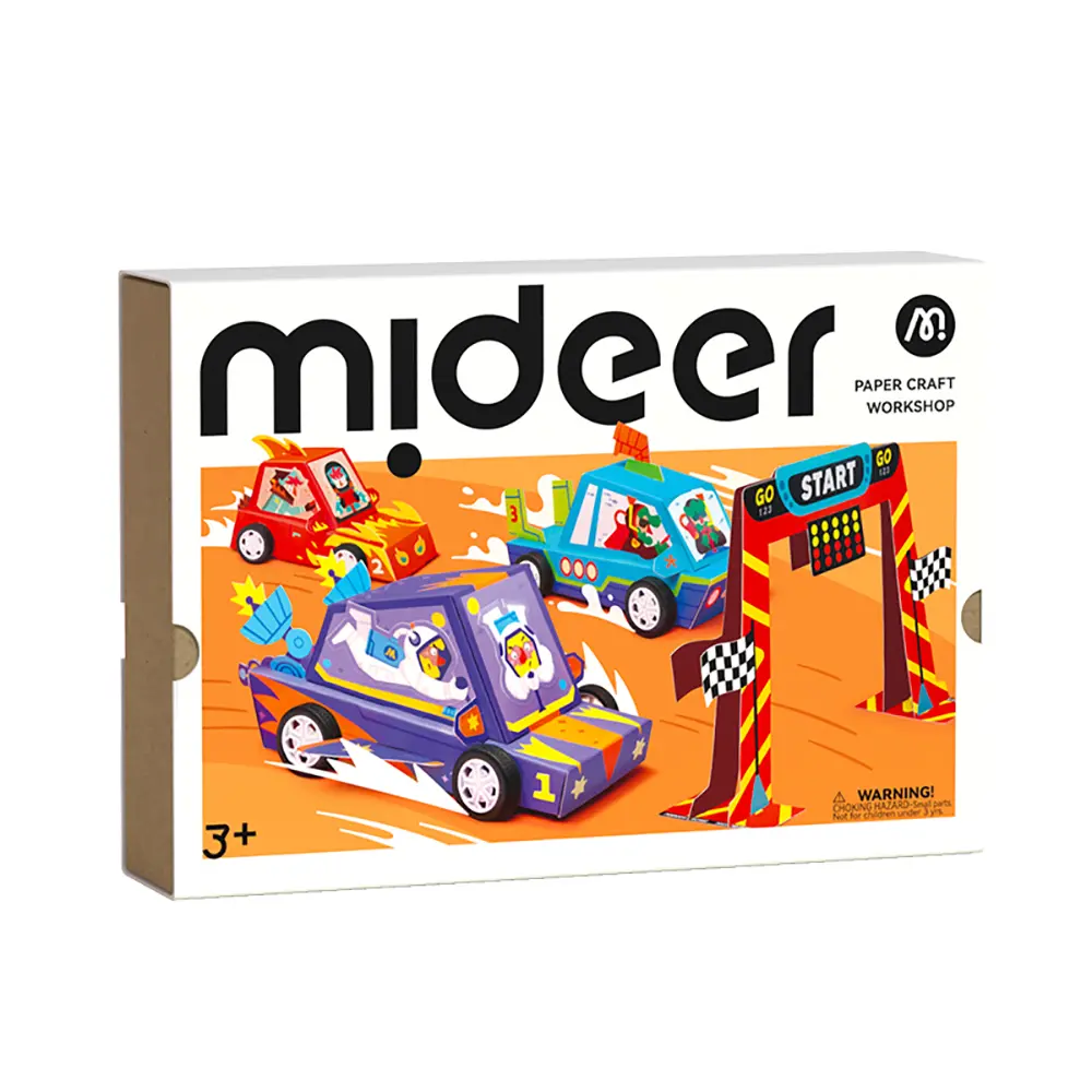 Mideer摺紙藝術DIY遊戲組/ 夢想賽車