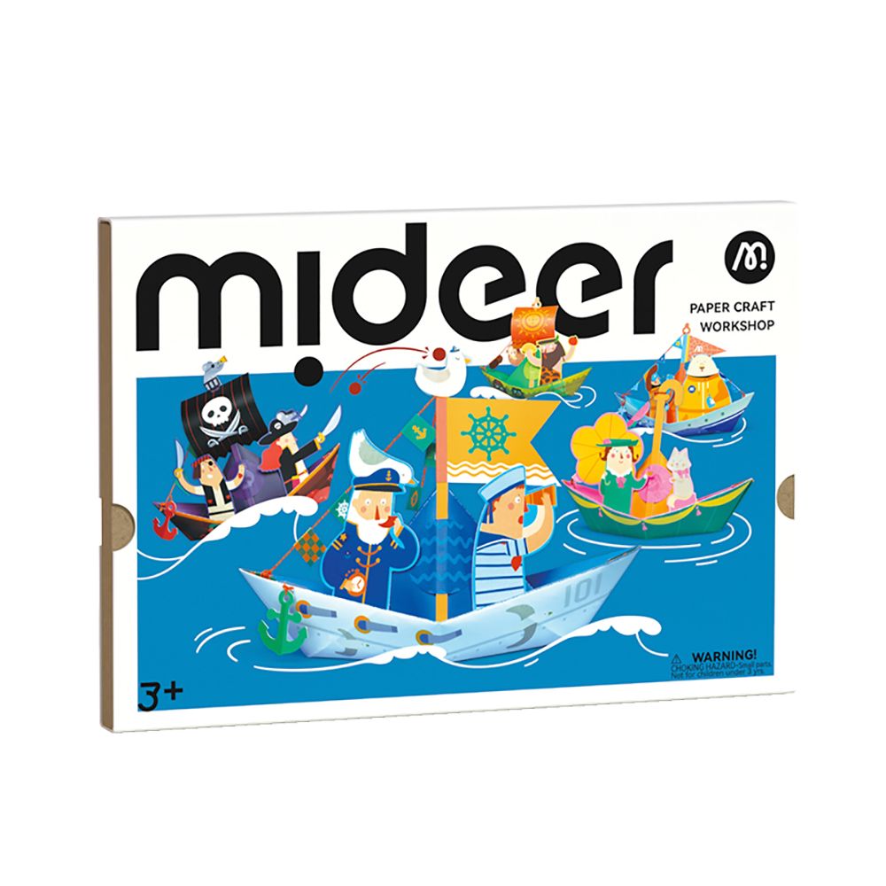 Mideer摺紙藝術DIY遊戲組/ 航海冒險/ 防水材質