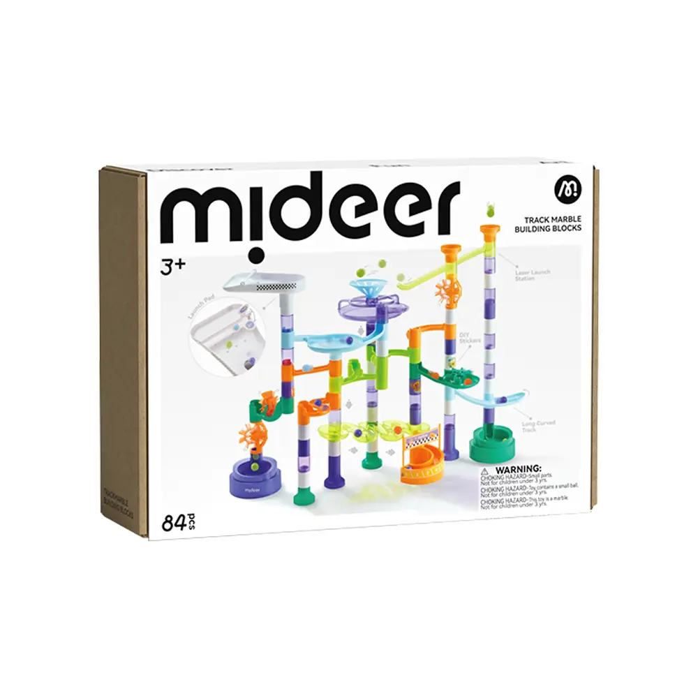Mideer立體軌道球積木組/ 銀河競速/ 84pcs