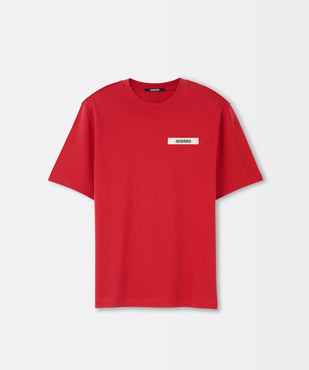 JACQUEMUS LOGO標籤紅色短袖TEE_男/中性/ L
