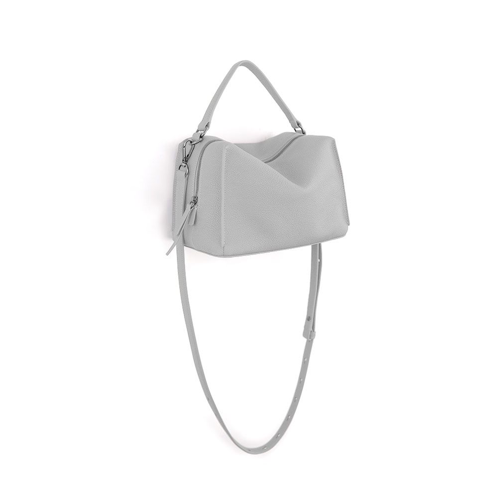 Darker Than Black Bags/ Mini Valley Cube Shoulder Bag 迷你方型軟包/ 霧石灰