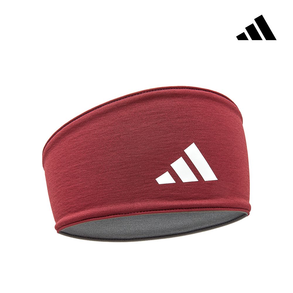 adidas 愛迪達 雙面高彈性吸汗頭帶 (煙燻紅) 運動頭帶 健身頭帶 訓練頭帶