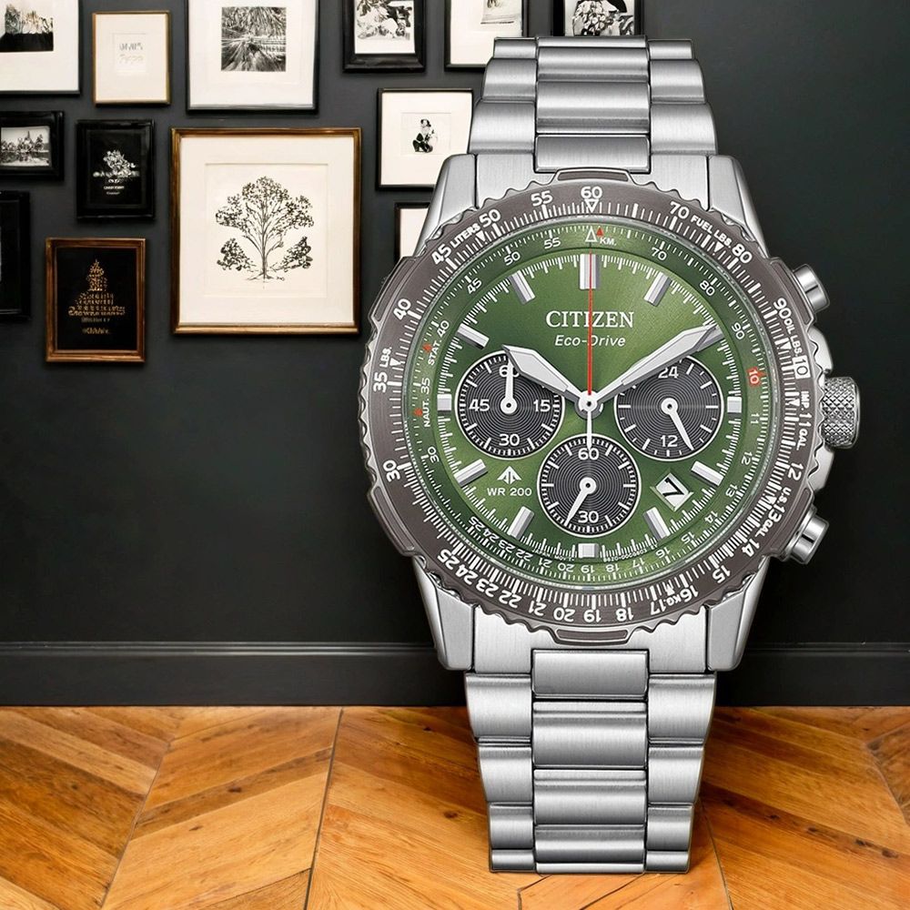 CITIZEN 星辰 PROMASTER SKY 光動能航空計時手錶 男錶-40mm/ CA4664-60W