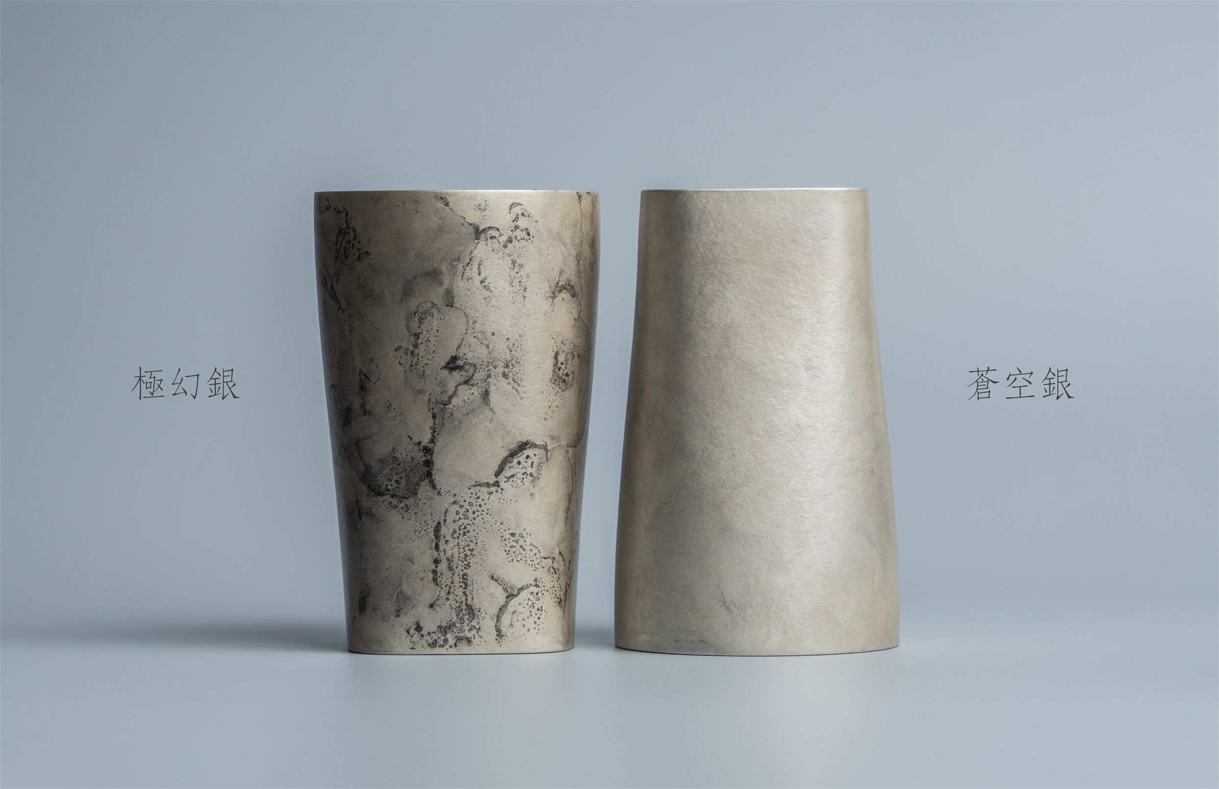 鈦造 x 折井著色所 方形鈦杯/ 極幻銀【鈦焠之美/鈦金屬】