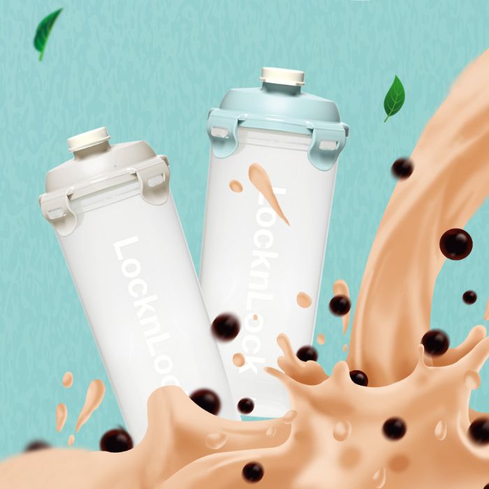 LocknLock樂扣樂扣PP珍奶隨身杯/ 780ml/ 寧靜藍