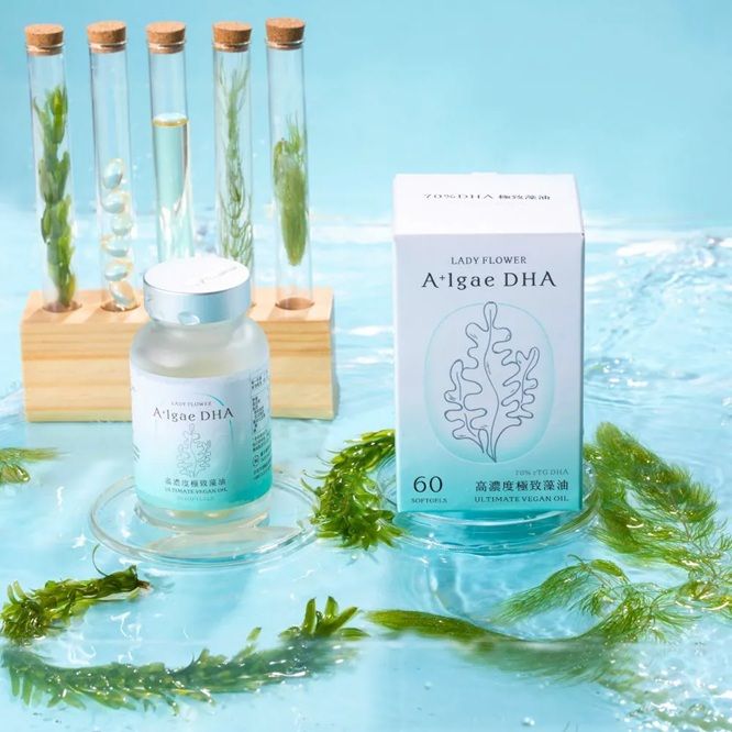 【LADY FLOWER】70%DHA 極致藻油(60顆/盒)