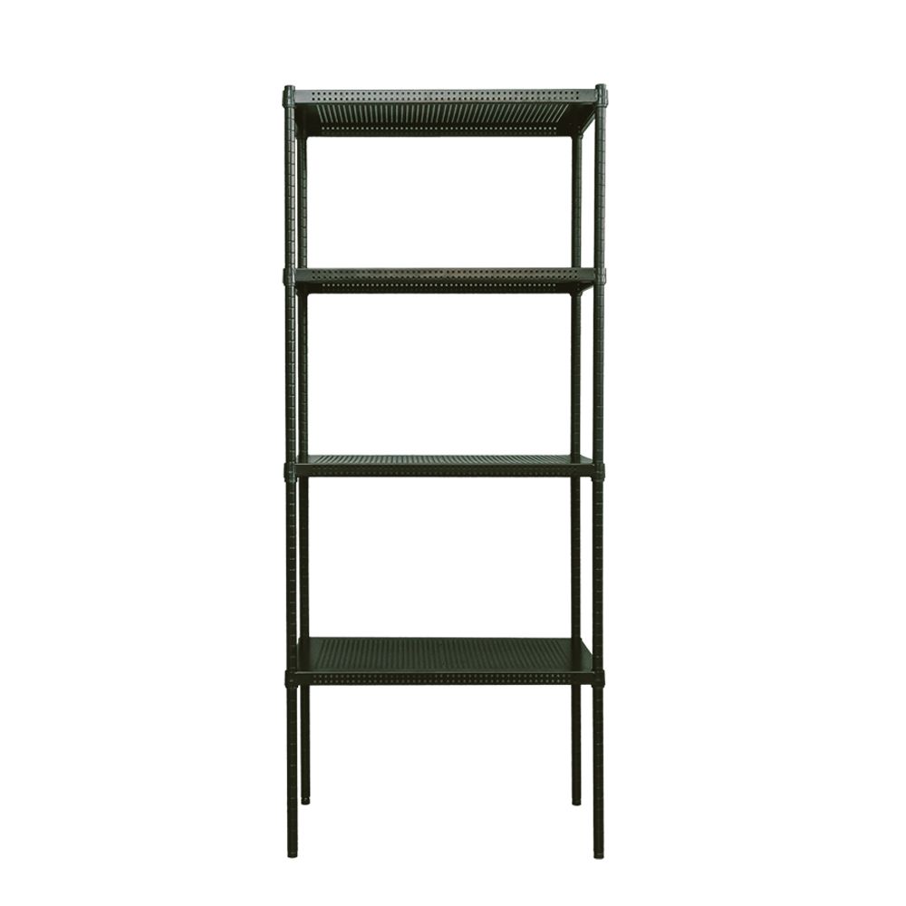 【dayneeds】沖孔 75x45x180公分 四層烤漆架/ 黑色