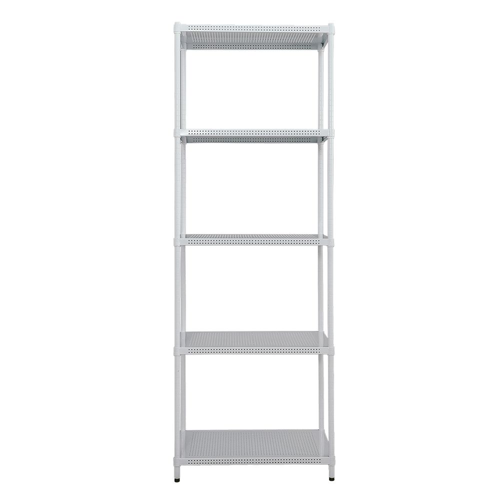 【dayneeds】沖孔 75x45x210公分 五層烤漆架/ 白色