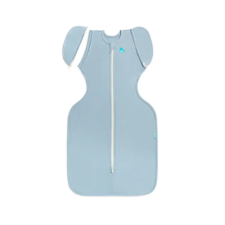 安全包覆夜夜好眠➤澳洲 Love To Dream Stage2可拆袖蝶型包巾- 輕薄款/ 海光藍/  L (適用約6-9個月)