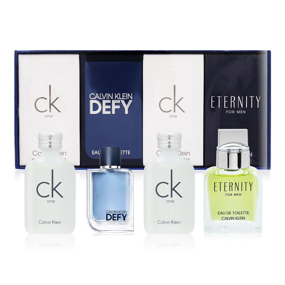Calvin Klein CK 男性小香禮盒[CK one 10mlX2+永恆10ml+無畏之心5ml]EDT-平行輸入