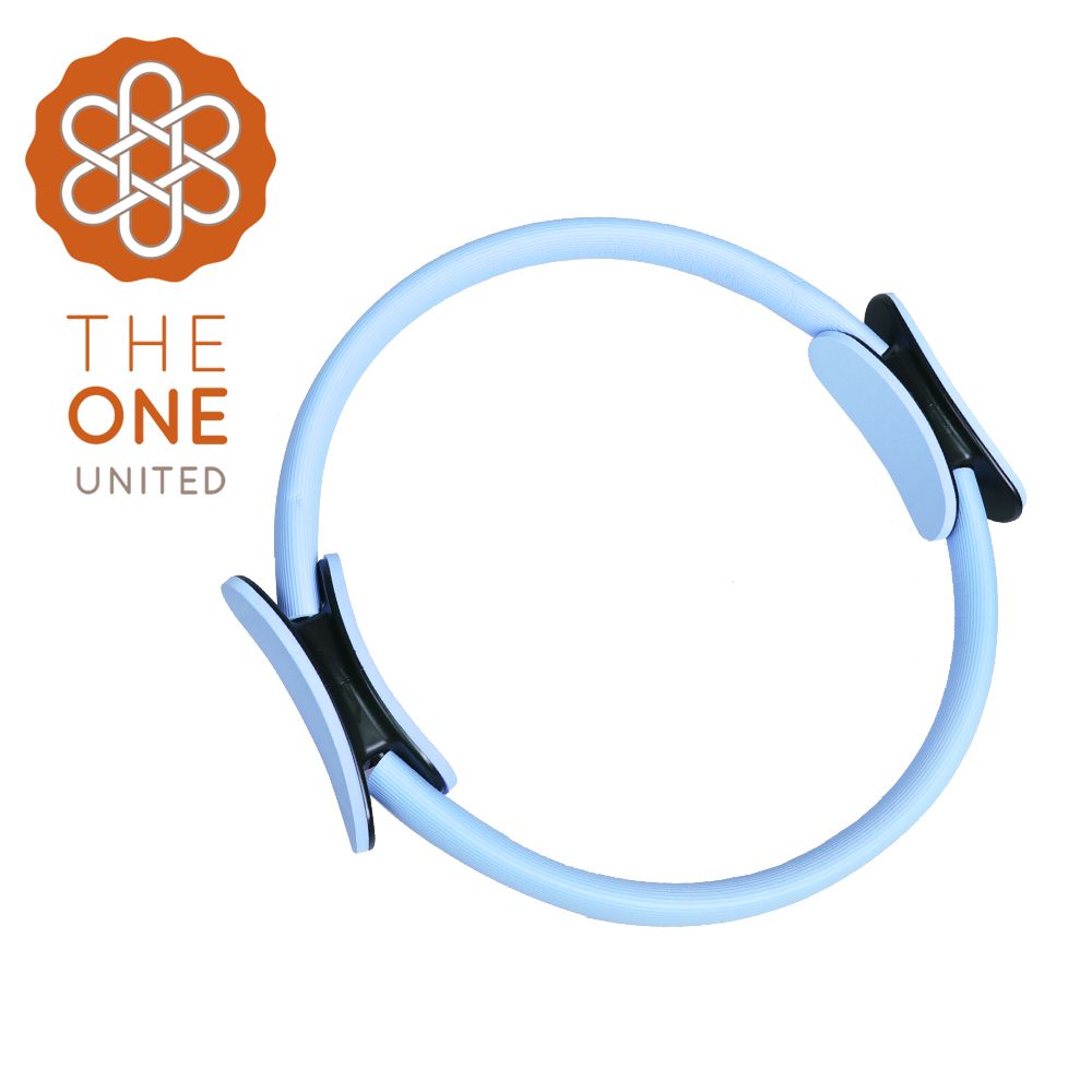 【The One】瑜珈皮拉提斯圈 健身環 肌力健身訓練環 瑜珈環 瑜珈圈 皮拉提斯 瑜珈輪(六色)/ 藍色