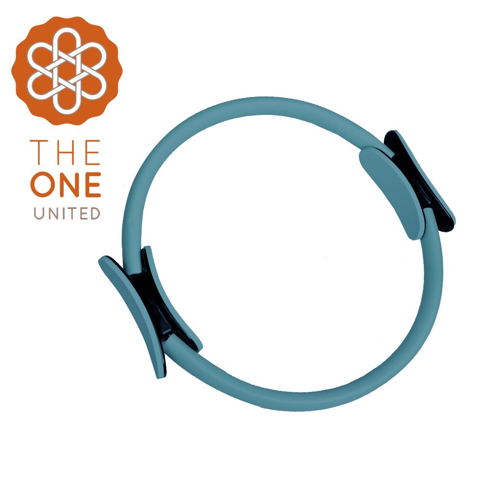 【The One】瑜珈皮拉提斯圈 健身環 肌力健身訓練環 瑜珈環 瑜珈圈 皮拉提斯 瑜珈輪(六色)/ 藍綠