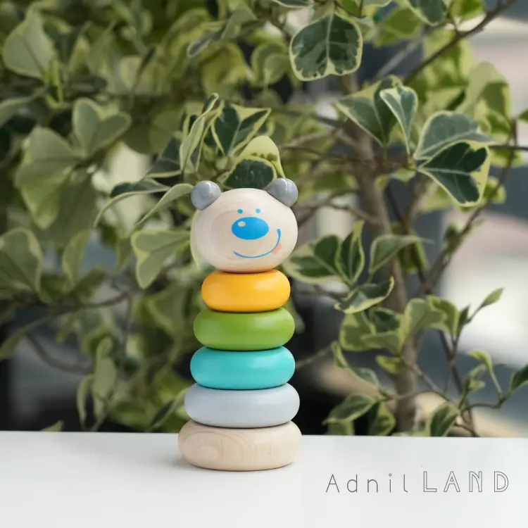【日本Adnil LAND】動物疊疊積木/ 熊熊