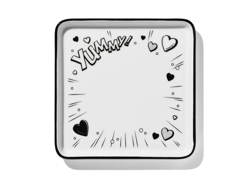 韓國 STUDIO ORIGIN ZIZONE卡通方形餐盤/ YUMMY/ 小