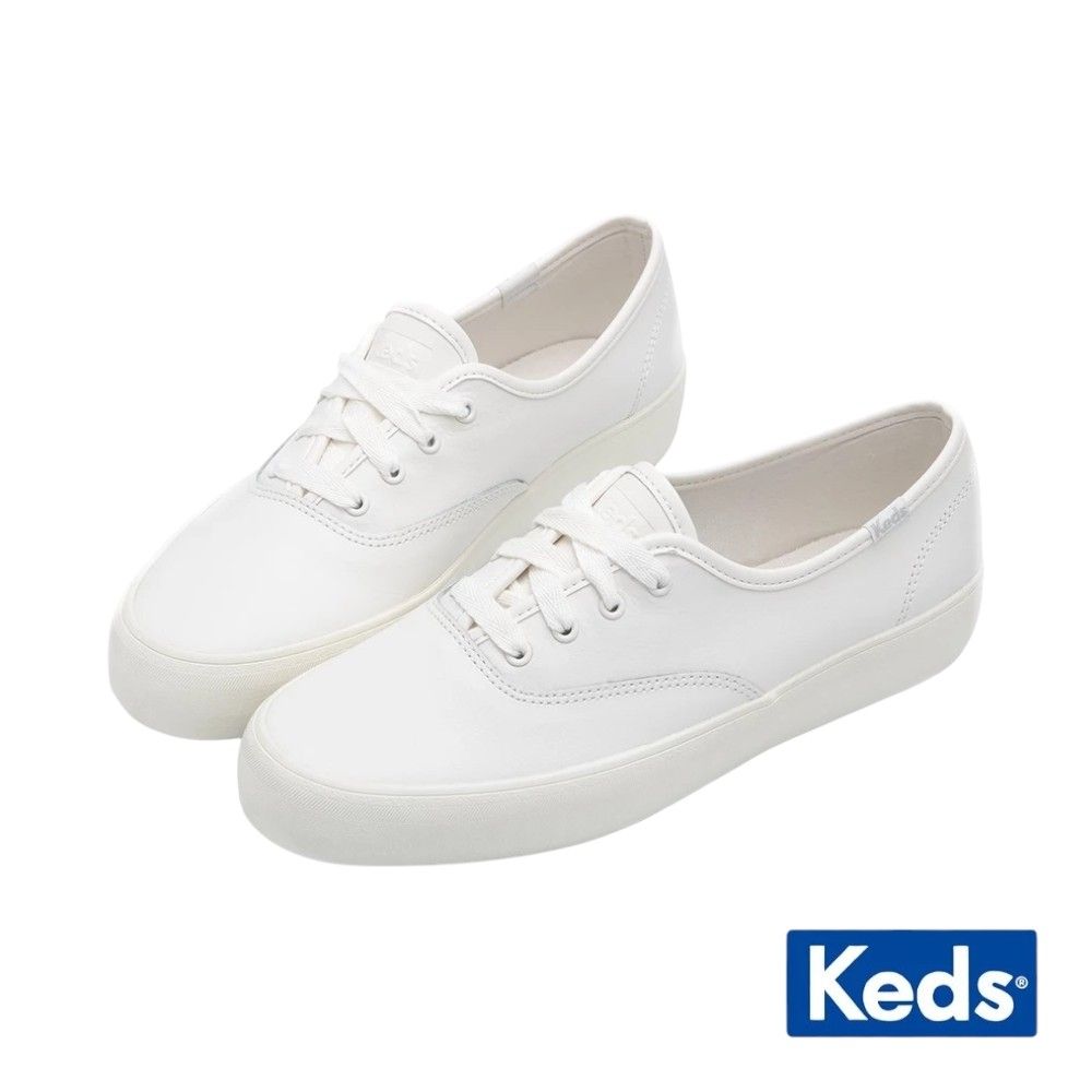 【KEDS】CHAMPION GN 經典寬楦舒適真皮休閒小白鞋 9241W110101/WH67979 / US7.5 (24.5cm)
