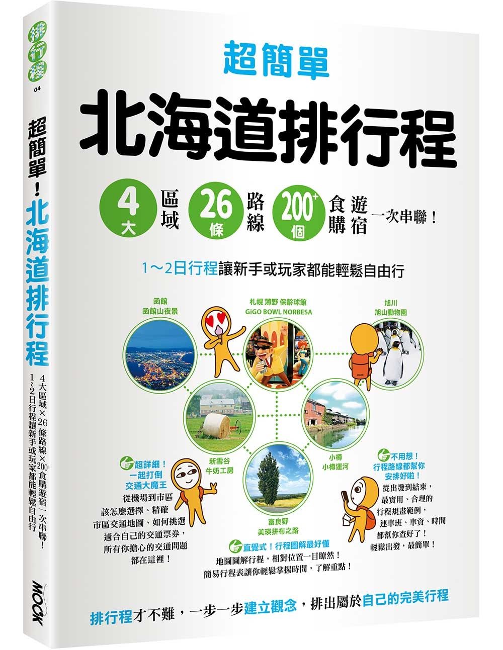 超簡單! 北海道排行程: 4大區域x26條路線x200+食購遊宿一次串聯! 1-2日行程讓新手或玩家都能輕鬆自由行