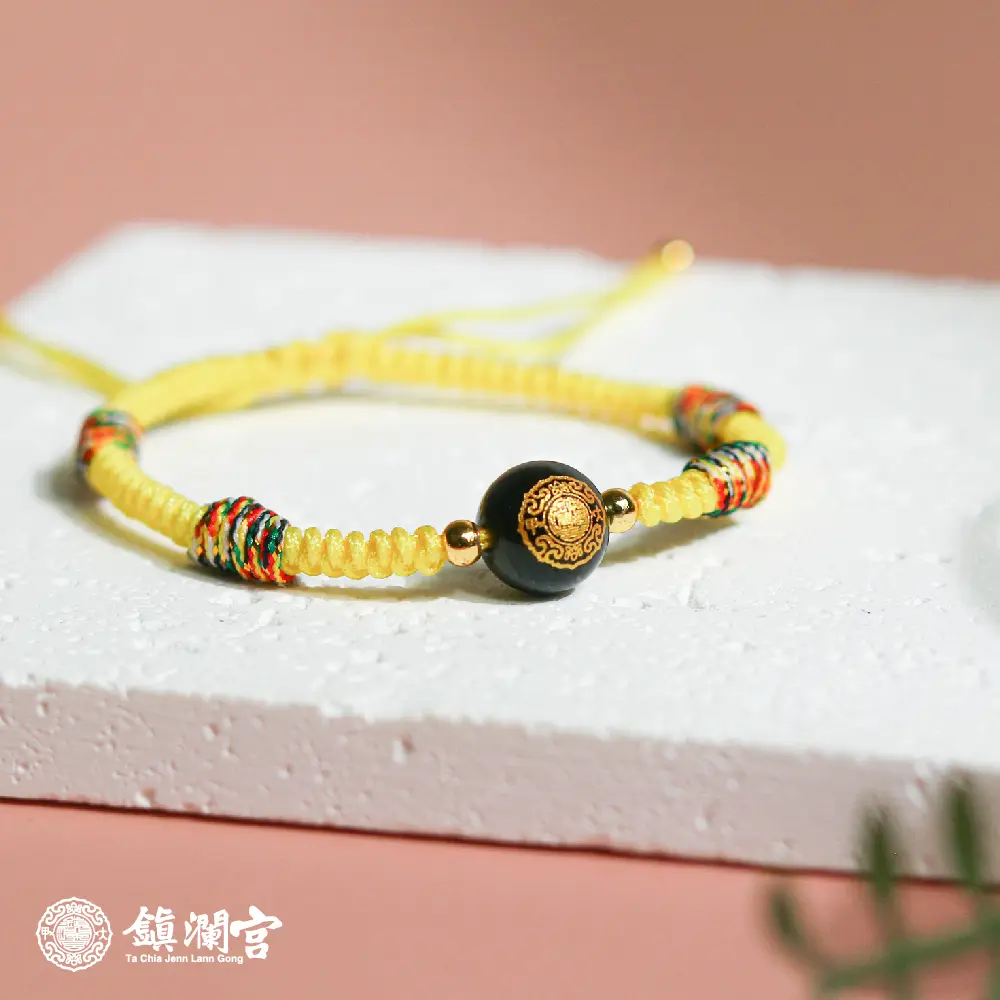 鎮瀾宮×天后五色守護平安繩/ 好運平安寶寶黃