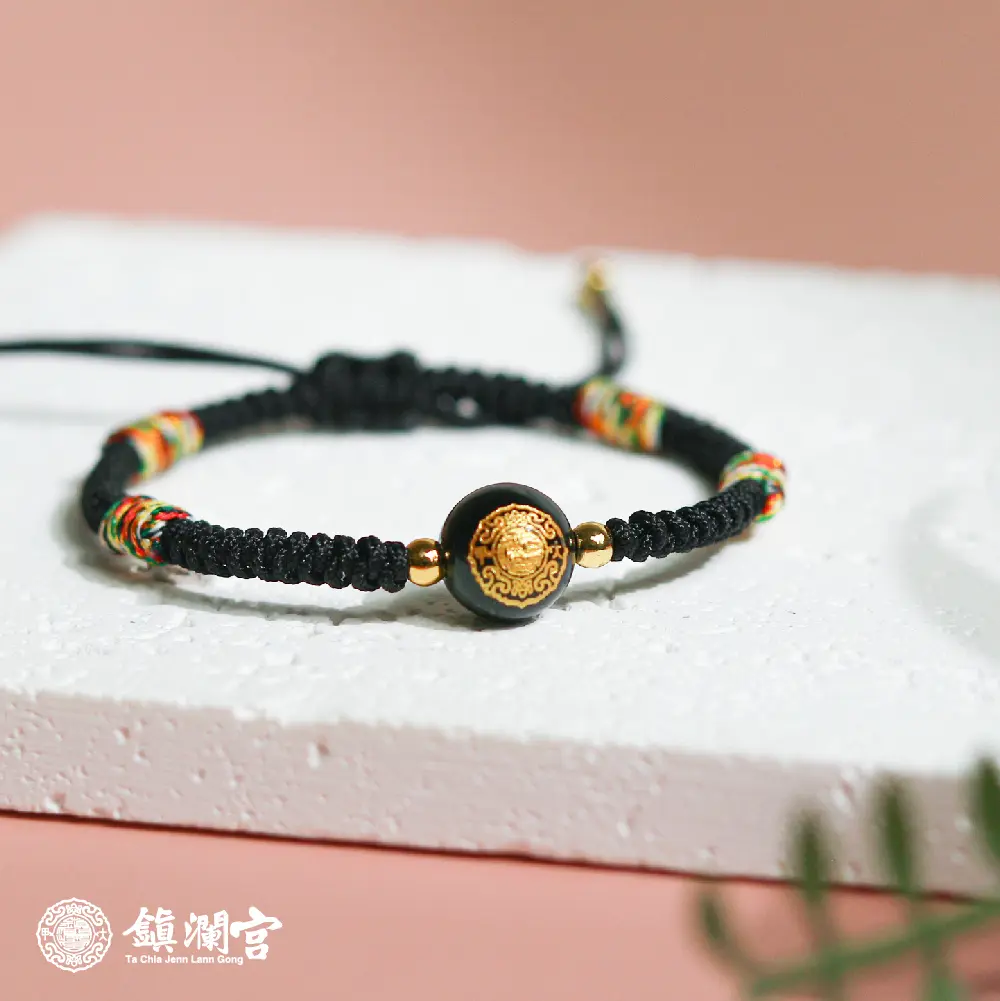 鎮瀾宮×天后五色守護平安繩/ 避邪寶寶黑