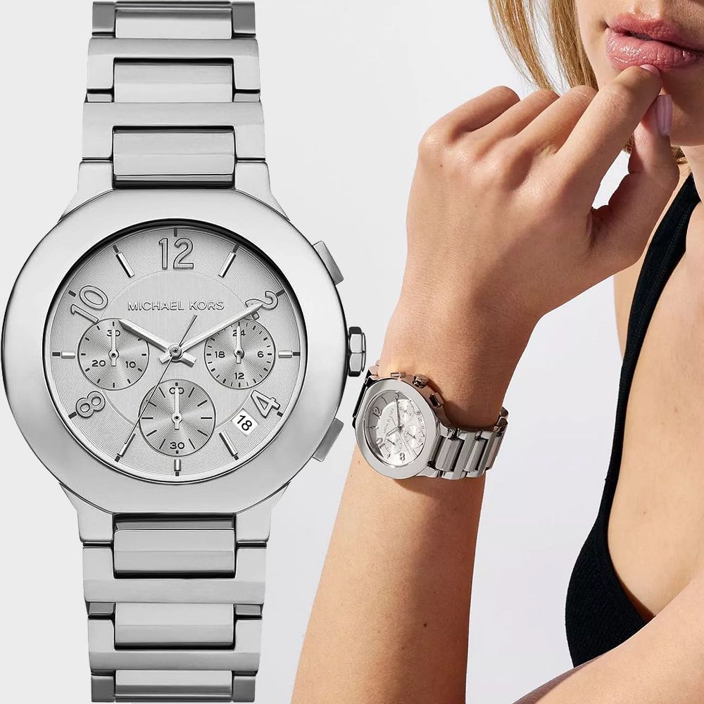 Michael Kors MK 中性錶 Oversized Gramercy 時尚三眼計時女錶-40mm/ MK7522