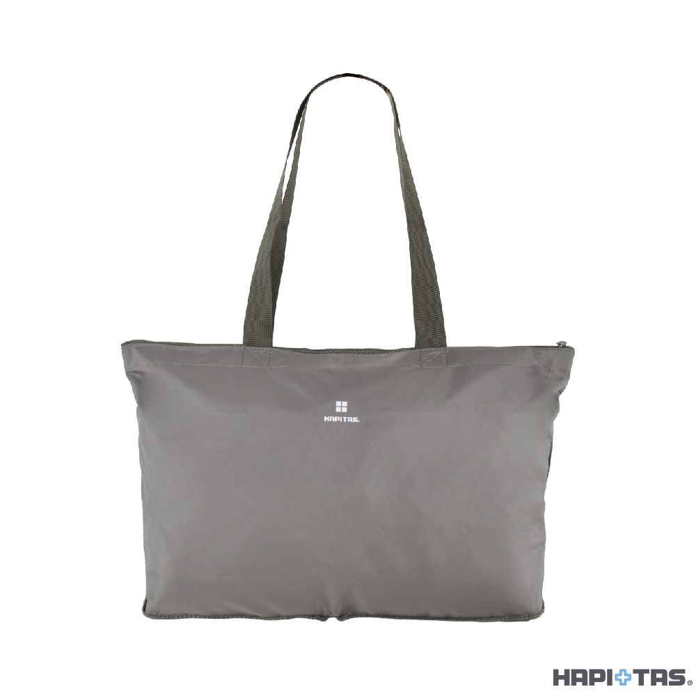 【HAPI+TAS】日本原廠授權 摺疊肩背包/ 莫蘭迪灰