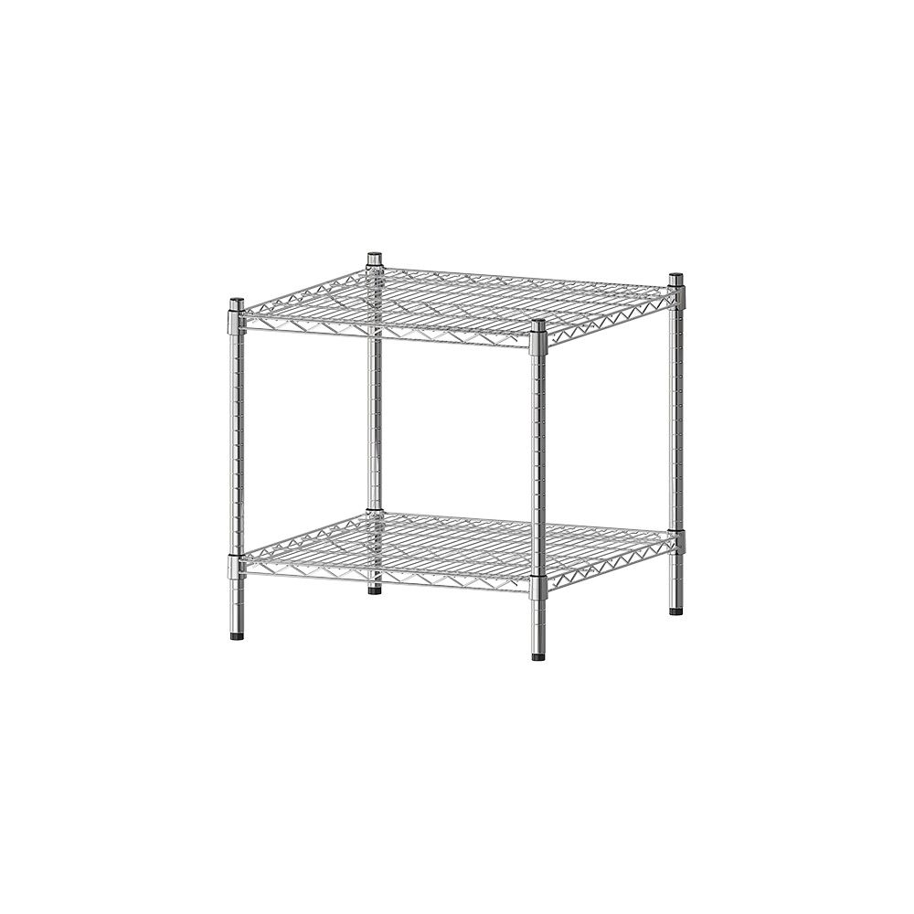 【dayneeds】荷重型 60x60x60公分 二層電鍍(鎖管)波浪架