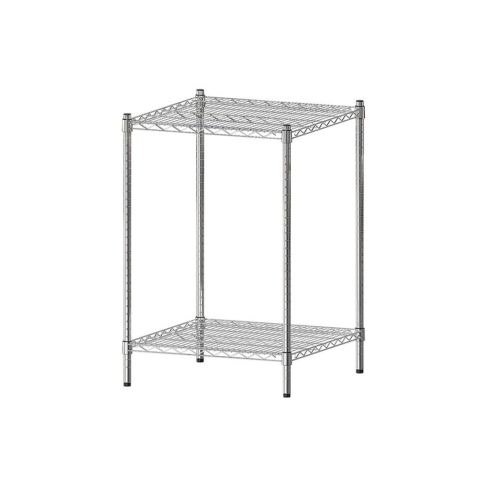 【dayneeds】荷重型 60x60x90公分 二層電鍍(鎖管)波浪架