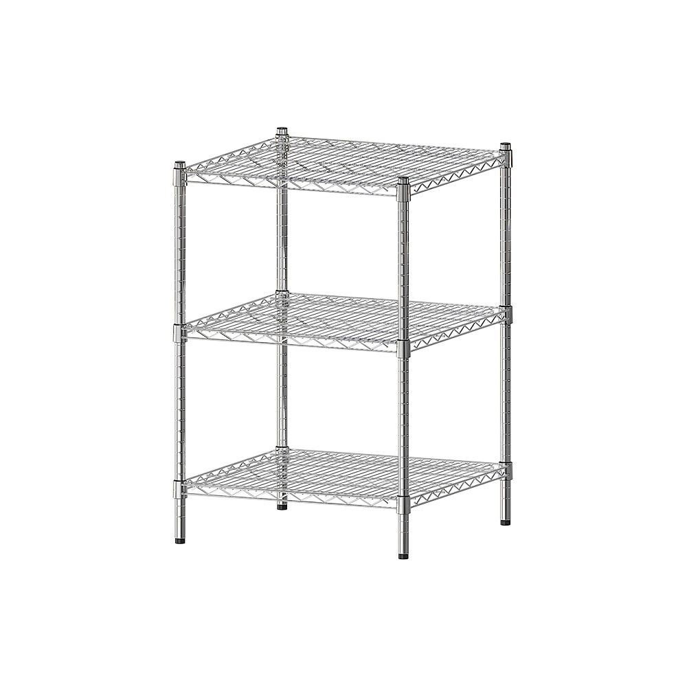 【dayneeds】荷重型 60x60x90公分 三層電鍍(鎖管)波浪架