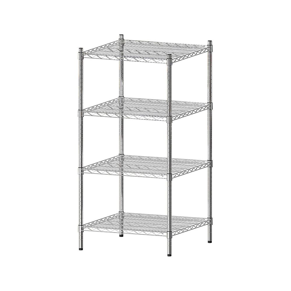 【dayneeds】荷重型 60x60x120公分 四層電鍍(鎖管)波浪架