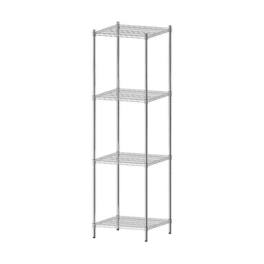 【dayneeds】荷重型 60x60x210公分 四層電鍍(鎖管)波浪架