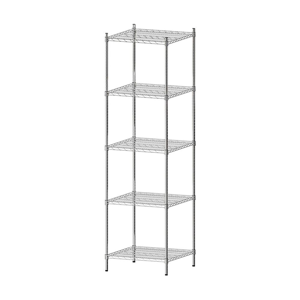 【dayneeds】荷重型 60x60x210公分 五層電鍍(鎖管)波浪架