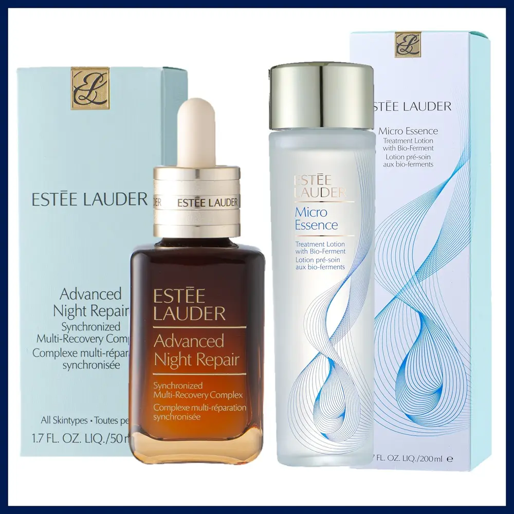 Estee Lauder 雅詩蘭黛 (小棕瓶)特潤超導全方位修護露50ml+微分子肌底原生露200ml 公司貨