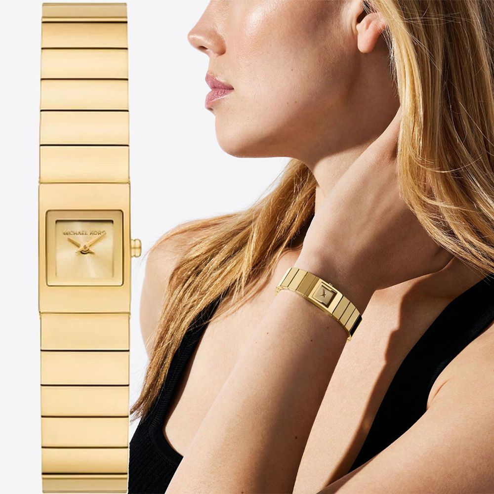 Michael Kors MK Mini Darrington 時尚方形女錶-14.5mm/ MK4885
