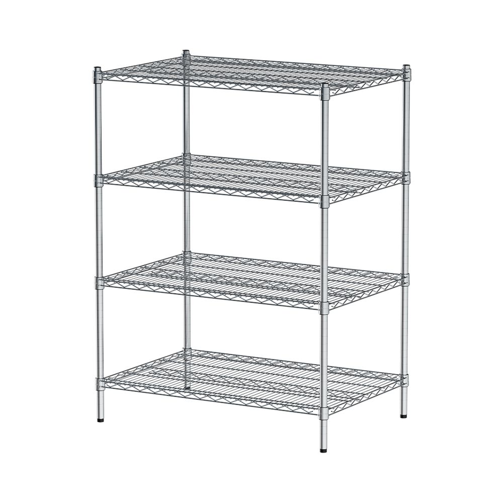 【dayneeds】荷重型 90x60x120公分 四層電鍍(鎖管)波浪架